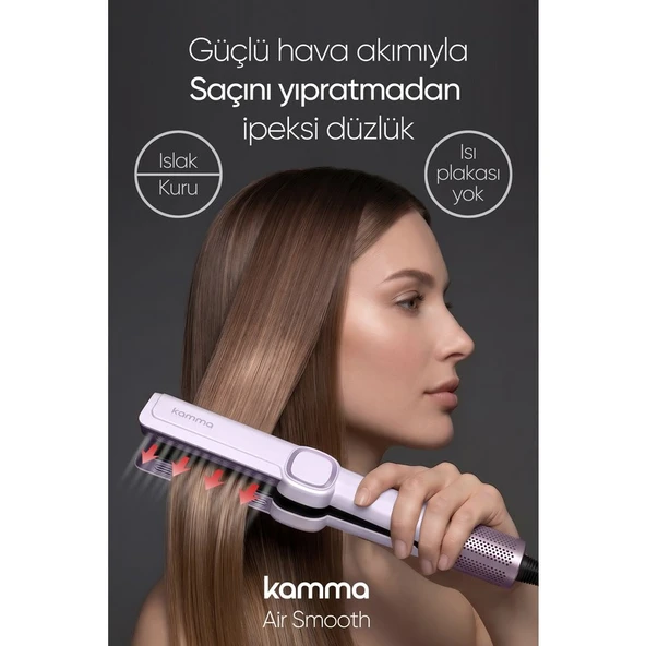 Kamma AirSmooth Saç Düzleştirici - Mor - Resim 6