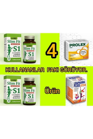 LORELİFE LORELİFE slimfit 30kp & prolex 10 kapsül 3 adet set ürün görseli 1