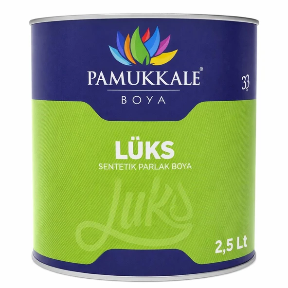 Pamukkale Lüks Parlak Sentetik Yağlı Boya 2.5 Lt Çimen Yeşili Ral 6001 ürün görseli 1