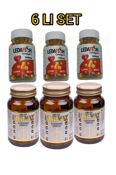LORELİFE LORELİFE LOREMAX 60 TB+LEDA OMEGA 3 *60 SOFT JEL ürün görseli 1