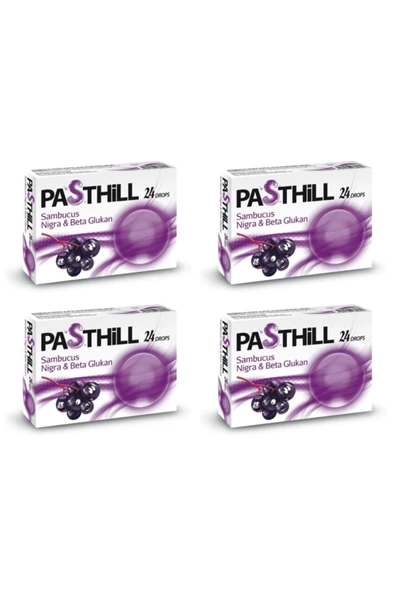 LEDAPHARMA LEDAPHARMA Pasthill Sambucus Nigra & Beta Glukan 24 Drops 4 Kutu ürün görseli 1