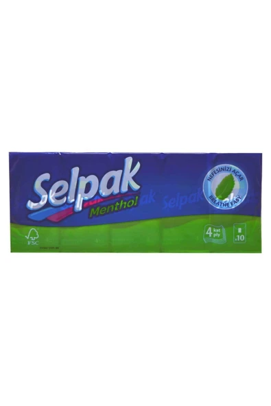 SELPAK SELPAK Mentollü Mendil 10'lu Paket ürün görseli 1