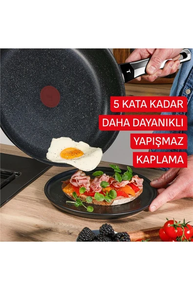 Tefal Expertise 5X Krep Tava - 25 Cm - Resim 5