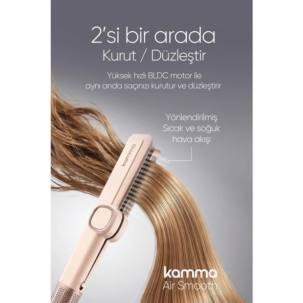 Kamma AirSmooth Saç Düzleştirici - Pembe - Resim 6