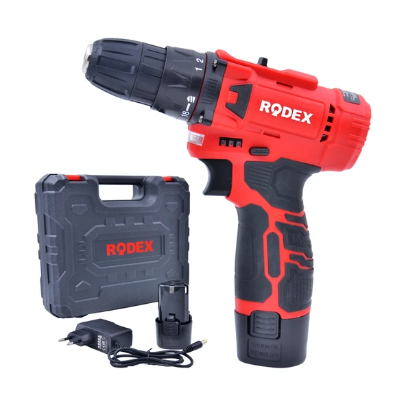 Rodex RDX3322 12V 1.5Ah Çift Akülü Şarjlı Matkap Vidalama - 28Nm Tork - Taşıma Çantalı ürün görseli 1