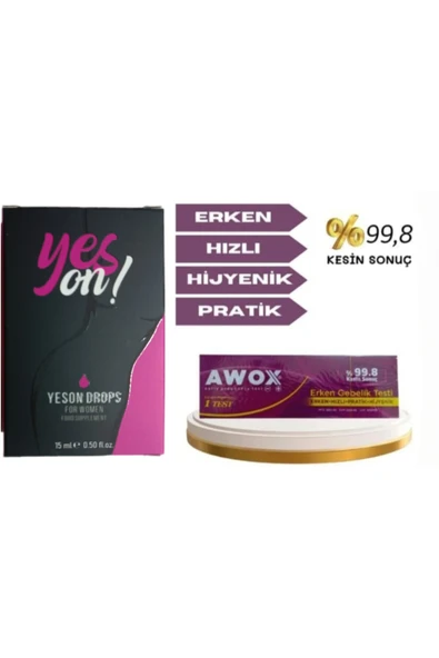 ARMONİ ARMONİ YESON 15ML DAMLA VE ERKEN GEBELİK TESTİ ürün görseli 1