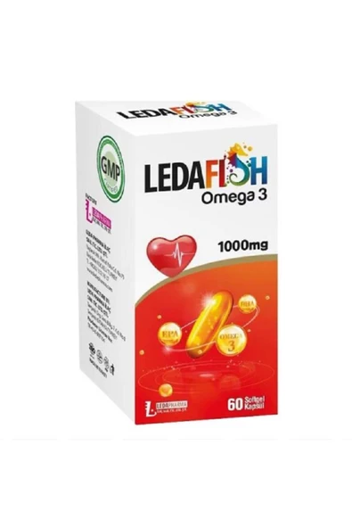 LEDAFİSH LEDAFİSH STD Ledafish Omega 3 1000 mg 60 Softgel ( TEKLİDİR ) ürün görseli 1