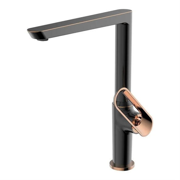Hermes Eviye Bataryası Fırçalı Siyah Rose Gold ürün görseli 1
