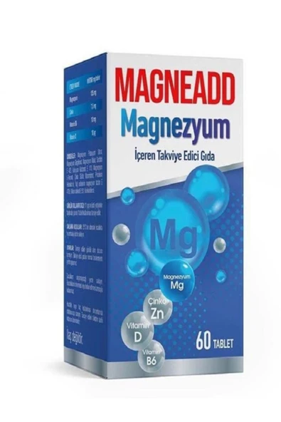 MEDİWİZ MEDİWİZ LEDAPHARMA MAGNEADD 60 Tablet 4 Çeşit Magnezyum Kaynağı ürün görseli 1