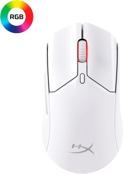 HyperX Pulsefire Haste 2 Beyaz Makrolu Şarjlı Optik Kablosuz Oyuncu Mouse Outlet ürün görseli 1