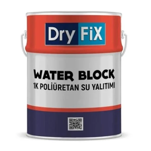 DryFix Water Block 1K Poliüretan Su Yalıtımı 5 Kg Gri ürün görseli 1