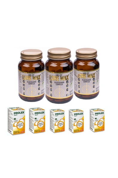 LORELİFE LORELİFE LORE MAX GLUKOZAMİN 60 TB & Leda probiotik kp ürün görseli 1