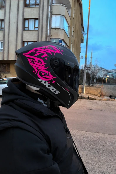 STCKRCO Create Kask Sticker – Motor Kaskı İçin Premium Yazı Kaligrafik Sticker | Pembe Motor Sticker Pembe ürün görseli 1
