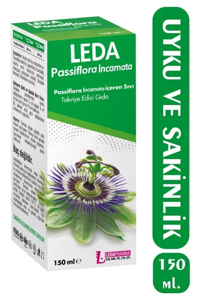 LEDAPHARMA LEDAPHARMA Pasiflora Sıvı Takviye Edici Gıda Şurup 150 ml ürün görseli 1