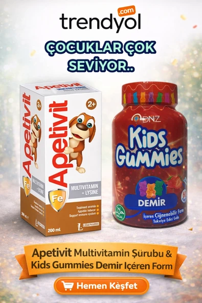 LEDAPHARMA LEDAPHARMA LEDA APETİVİT 200ML ŞURUP & DEMİR GUMMİES - Resim 2