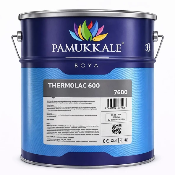 Pamukkale Thermolac 600 Derece Isıya Dayanıklı Boya 15 Kg Siyah ürün görseli 1
