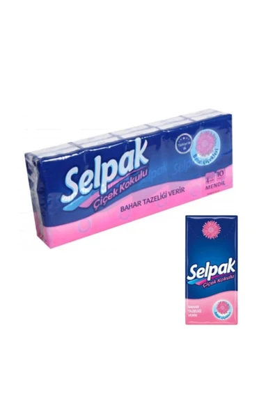 SELPAK SELPAK Mendil Cep Çiçekli 10'lu (12'li) ürün görseli 1