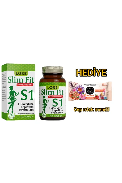 LORELİFE LORELİFE S1 LORESLİMFİT 30KP CEP ISLAK MENDİL HEDİYE ürün görseli 1