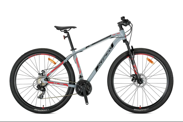 KRON XC 75 - 27.5" MTB - 17' - 21 Vites - M.Disc - Nardo Gri/Siyah-Kırmızı ürün görseli 1