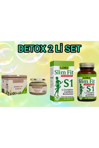 LORE LIFE LORE LIFE LORE SLİM FİT S1 30KP VE HERBAL DETOX ÇAY ürün görseli 1