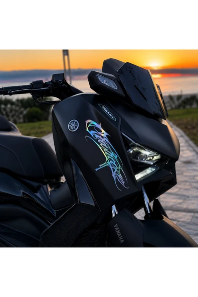 STCKRCO Motosiklet Sticker - Motosiklet Grenaj Stickerı - Motosiklet Gotik Sticker Hologram ürün görseli 1