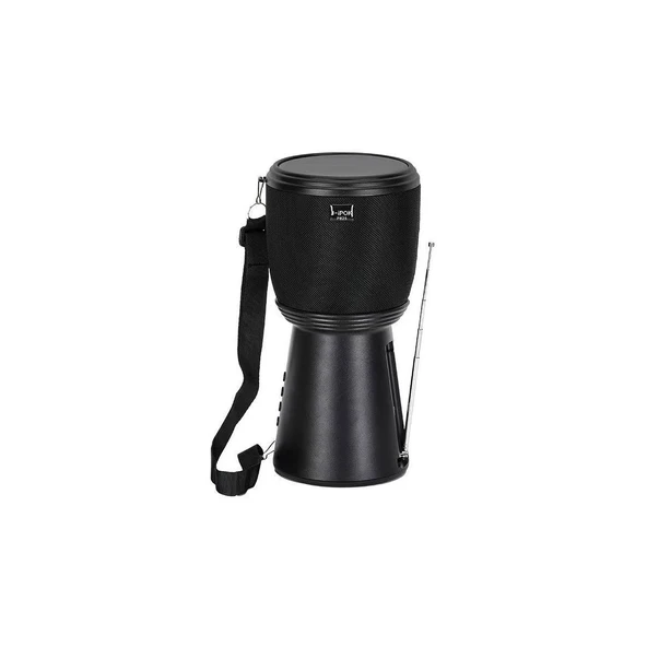 SP-601 El Fenerli Taşınabilir Solar Şarjlı Bluetooth Fm Radyo Hoparlör - Siyah ürün görseli 1