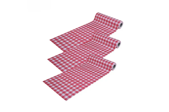 Pratikser Tek Kullanımlık Masa Örtüsü Kırmızı - 100x120cm - 3 Rulo ürün görseli 1