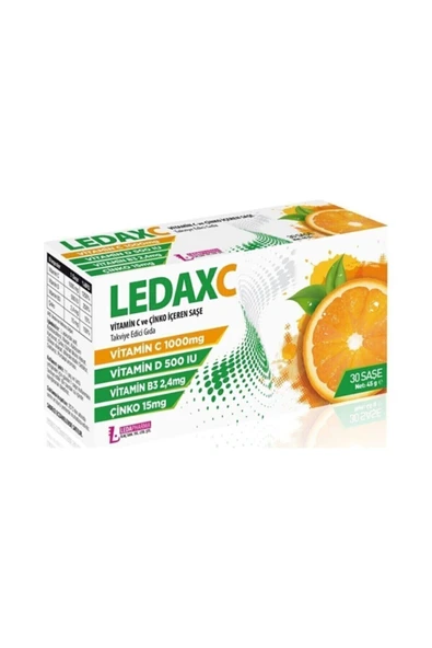 LEDAPHARMA LEDAPHARMA Ledax C Vıtamın 1000 mg 30 Saşe 4 Kutu ürün görseli 1