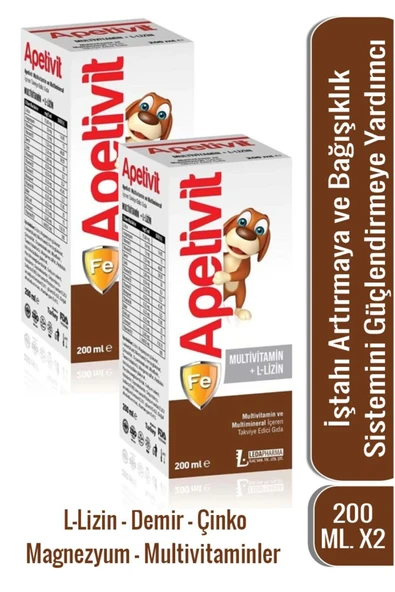 LEDAPHARMA LEDAPHARMA Apetivit Multivitamin 200ml X 2 Adet ürün görseli 1