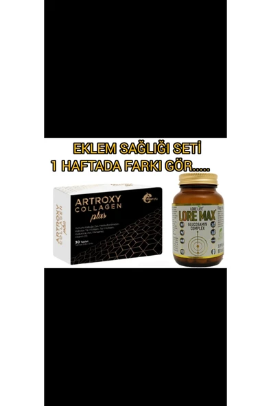 LORELİFE LORELİFE ARTROXY COLAJEN PLUS 30KP & GLUKOZAMİN COMPLEX 60TB - Resim 4