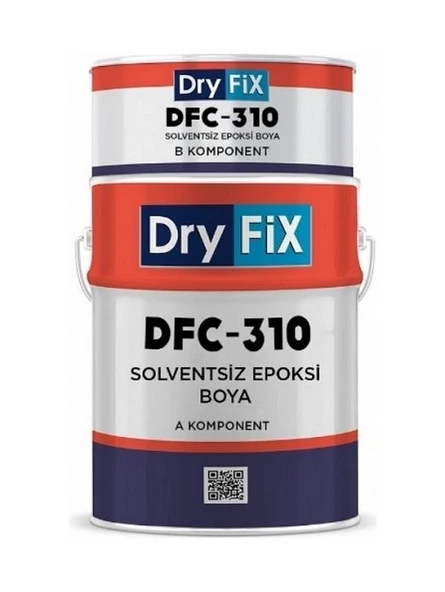 DryFix Dfc-310 Solventsiz Epoksi Son Kat Boya 20 kg Ral 7040 Gri ürün görseli 1
