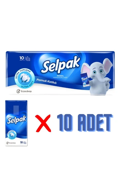 SELPAK SELPAK Mendil 10 Lu Paket - Klasik ürün görseli 1