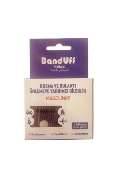 BANDUFF BANDUFF Kusma ve Bulantı Önleyici Bileklik - Yetişkin / Mor ürün görseli 1