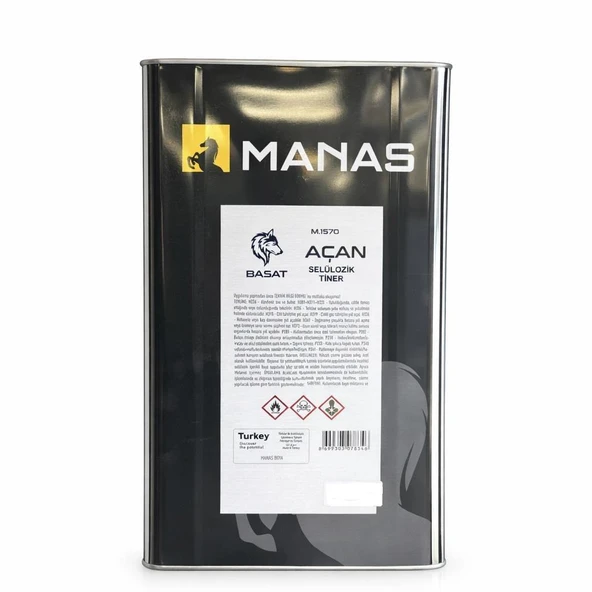 Manas Selülozik Tiner 10 Lt - Resim 2