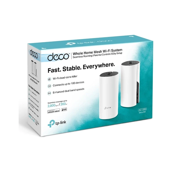 TP-Link Deco M4 1200 Mbps 2'li Router - Resim 3