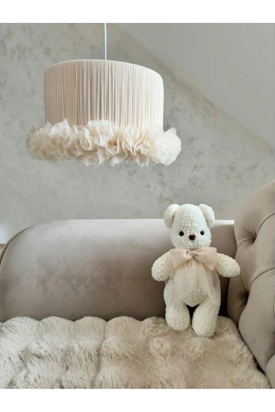Elizim Home Lighting Tütü Krem Çocuk Sarkıt Avize ürün görseli 1