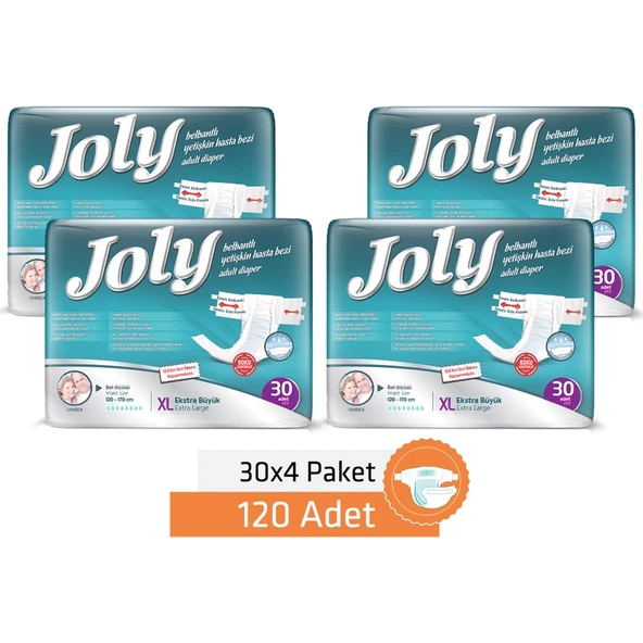 JOLY YETİŞKİN BEZİ X-LARGE 120 ADET - Resim 2