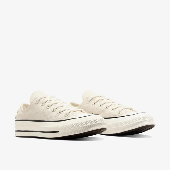 Converse Chuck 70 Crafted Laces Unisex Krem Sneaker - Resim 2