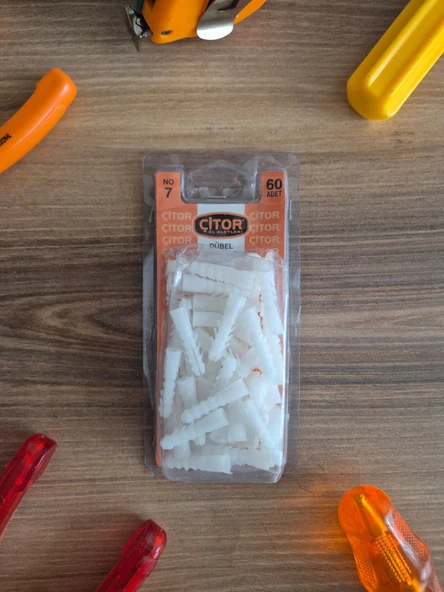 No:7 Plastik Dübel (60 Adet) - Resim 2