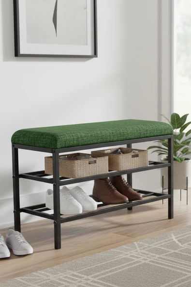Armens Life Mobilya, Lojistik & Elektronik Ticaret Armens Life Mobilya, Lojistik & Elektronik Ticaret Lotus Metal Modern Ayakkabılık, Bank, Yatak Ucu, Organizer, Oturak,Puf 3 Katlı 30x70 Keten Kumaş ürün görseli 1