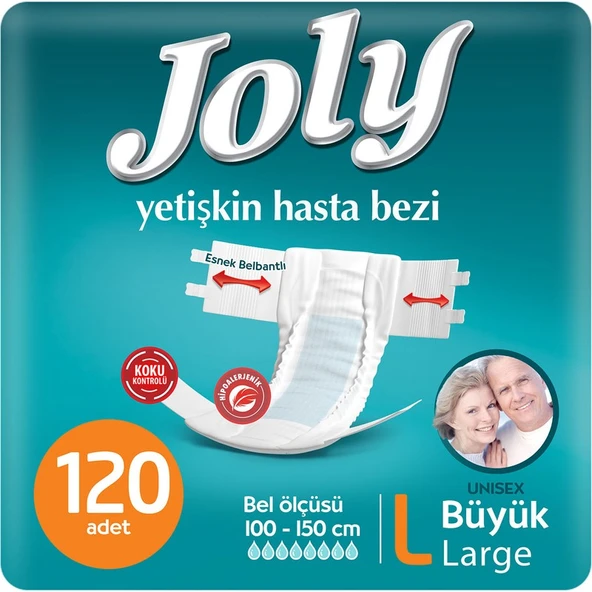 JOLY YETİŞKİN BEZİ LARGE 120 ADET ürün görseli 1