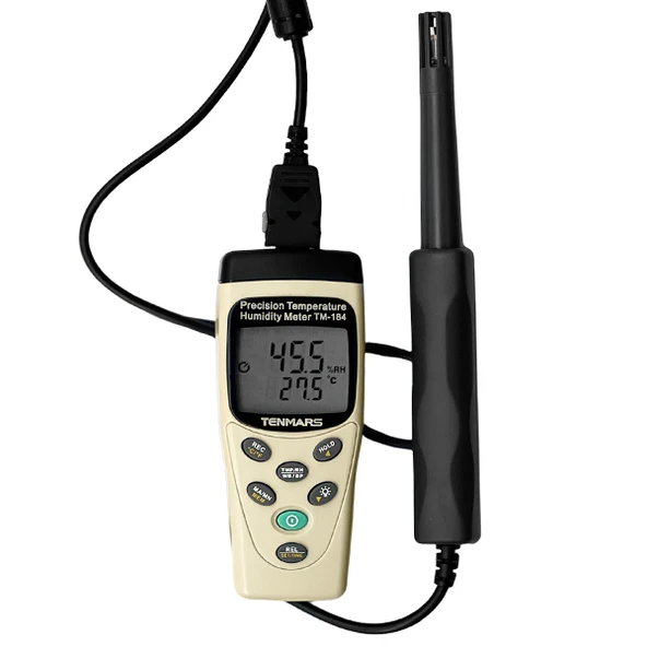 Tenmars TM-184 Kablolu Problu Sıcaklık ve Nem Kayıt Cihazı Datalogger ürün görseli 1
