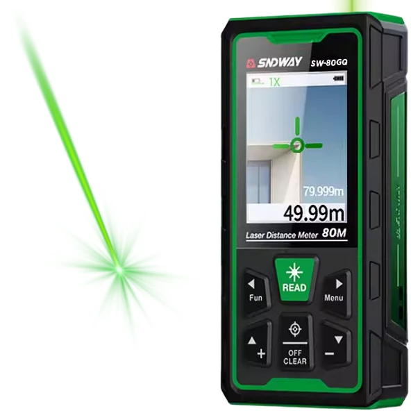 SW-80GQ Yeşil Lazerli 80 Metre Kameralı Lazermetre Şarjlı ve IP68 Korumalı ürün görseli 1