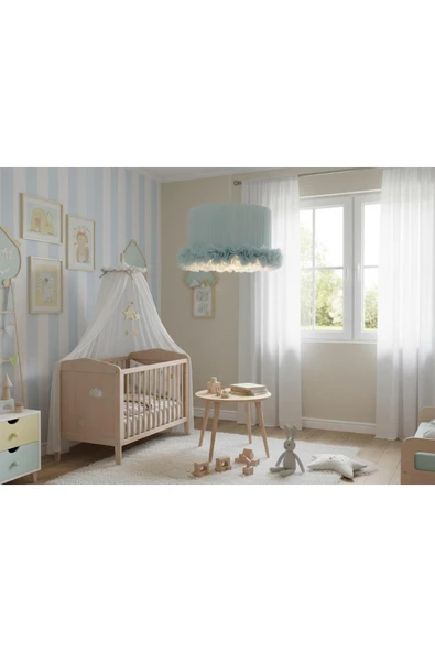 Elizim Home Lighting Tütü Bebe Mavisi Çocuk Sarkıt Avize ürün görseli 1