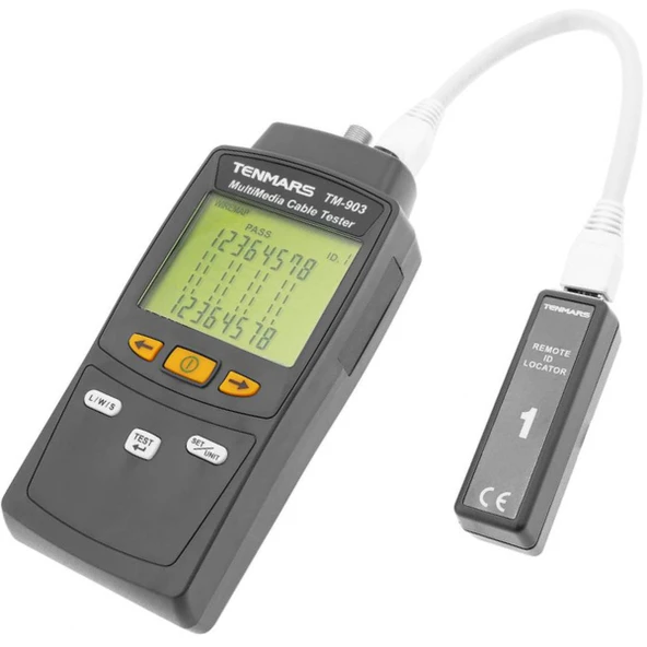 Tenmars TM-903 Multimedya LAN Kablo Test Cihazı ürün görseli 1