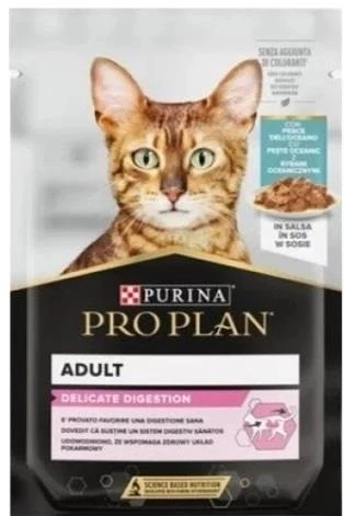 Pro Plan Pouch Sos İçinde Okyanus Balıklı Yetişkin Kedi Konservesi 85 gr ürün görseli 1