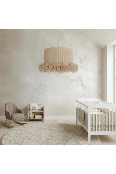 Elizim Home Lighting Tütü Bej Çocuk Sarkıt Avize - Resim 4