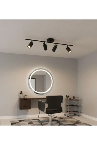 Elizim Home Lighting Lera 4'lü Siyah Spot Aydınlatma ürün görseli 1