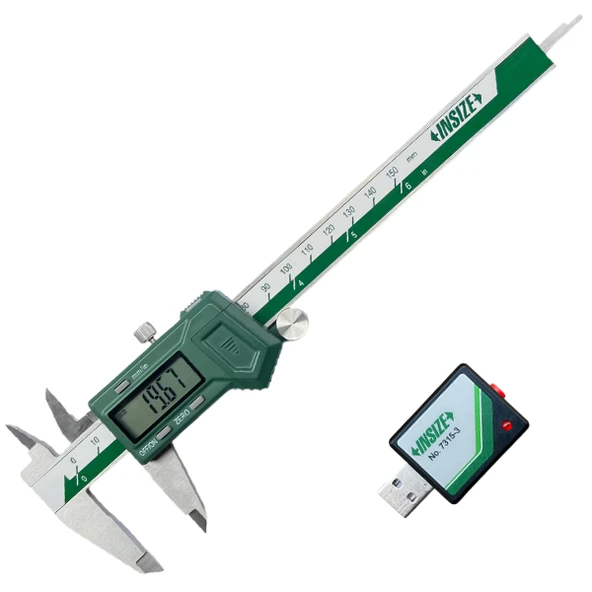 İnsize 1113-150 Bilgi Çıkışlı Dijital Kumpas  0-150 mm ürün görseli 1