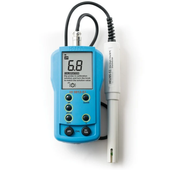 Hanna HI 9812-51 Harici Problu pH EC  TDS  Sıcaklık Ölçer ürün görseli 1